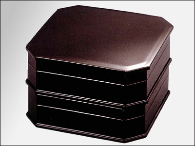 楽天市場】【茶器/茶道具 菓子器】 縁高（縁高重） 掻合塗り 五段 中村