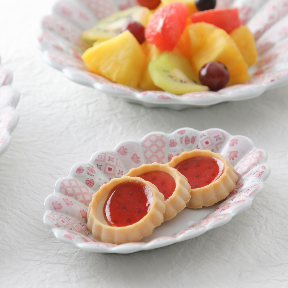 楽天市場】花離宮 楕円皿 小 ピンク（化粧箱入） 波佐見焼 石丸陶芸