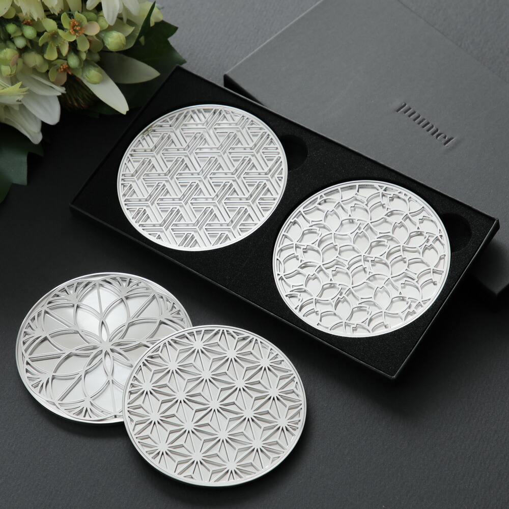 楽天市場】ステンレスコースター (ステンレスベース) コースター 芸術