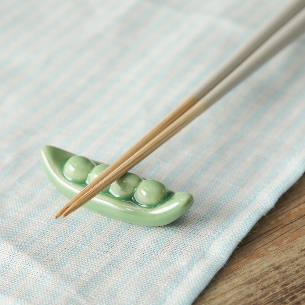 楽天市場】Shinzi Katoh えだまめ 箸置きセット 4個セットar-726 green