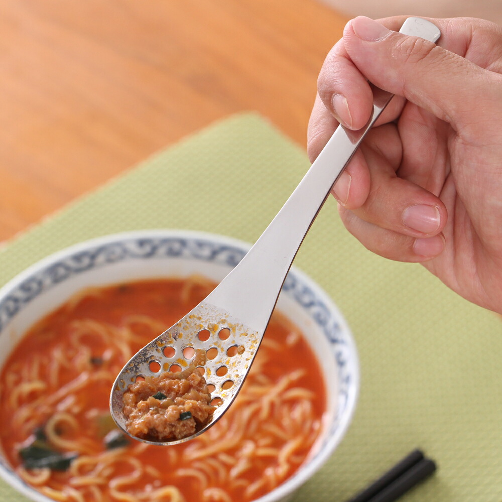 楽天市場】穴あき レンゲ スプーン 5本組セット れんげ 穴あきスプーン