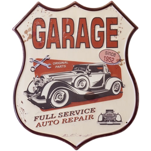 楽天市場】ブリキ看板 アンティーク GARAGE MY TOOLS エンボス