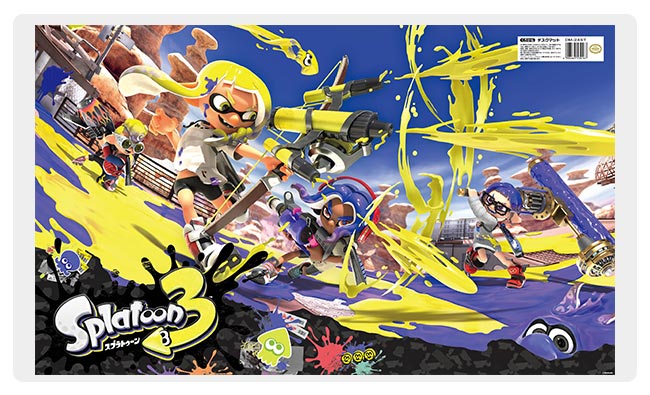 楽天市場】スプラトゥーン3柄 デスクマット 【巻かずに発送。すぐに