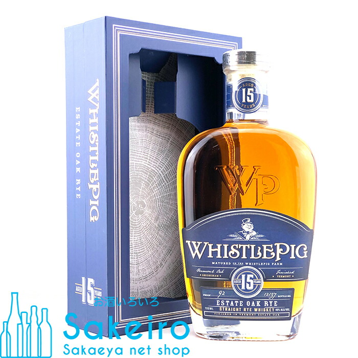 ウイスキーホイッスルピッグ 15年 楽天市場】ホイッスルピッグ 15年 エステートオーク ライ 700ml 46度