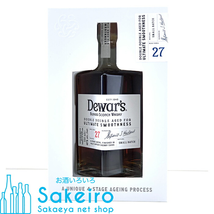 サッポロ - 【クリスマス割！プレミアム】デュワーズ　ダブルダブル32年　500ml 楽天市場】数量限定 デュワーズ ダブルダブル 27年 500ml ブレン