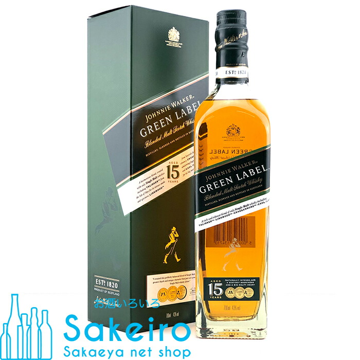 楽天市場】ジョニー ウォーカー グリーンラベル 緑 ラベル 15