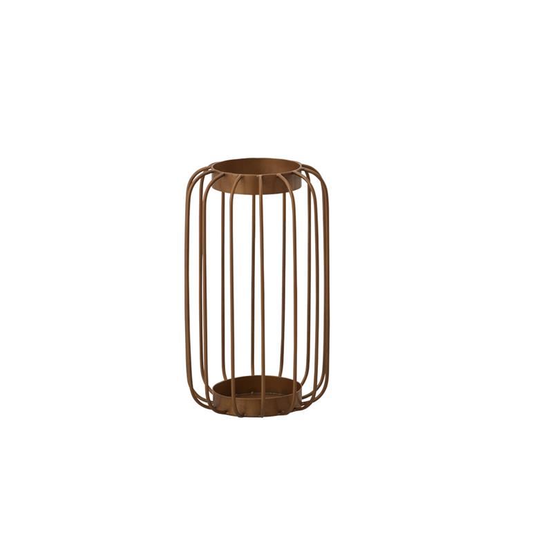 花瓶 フラワーベース 花器 装飾 フラワー陶器 インテリア アイアン調 Louver(ルーバー) ●色：ゴールド 金 ●商品サイズ：直径18×高さ31(cm) ●口径：11(cm) 品番：550-830-902