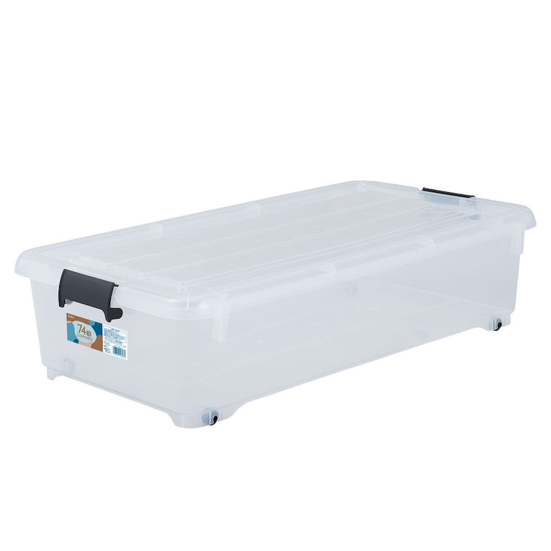 楽天市場】コロ付き収納ケース コロモ74浅型 ( 押入れ 衣類収納 ケース