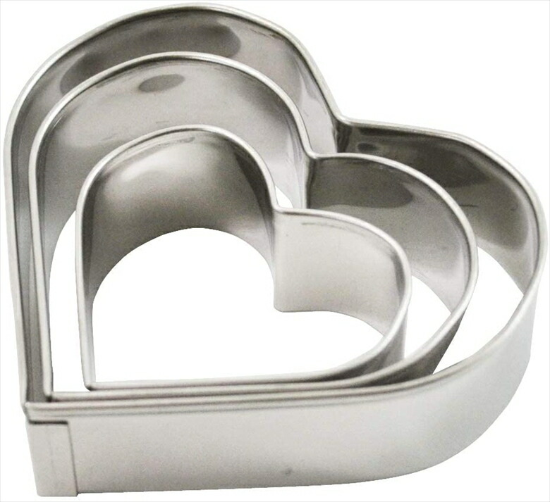 楽天市場】クッキー抜き型 ユニークハート7pセット クッキー型