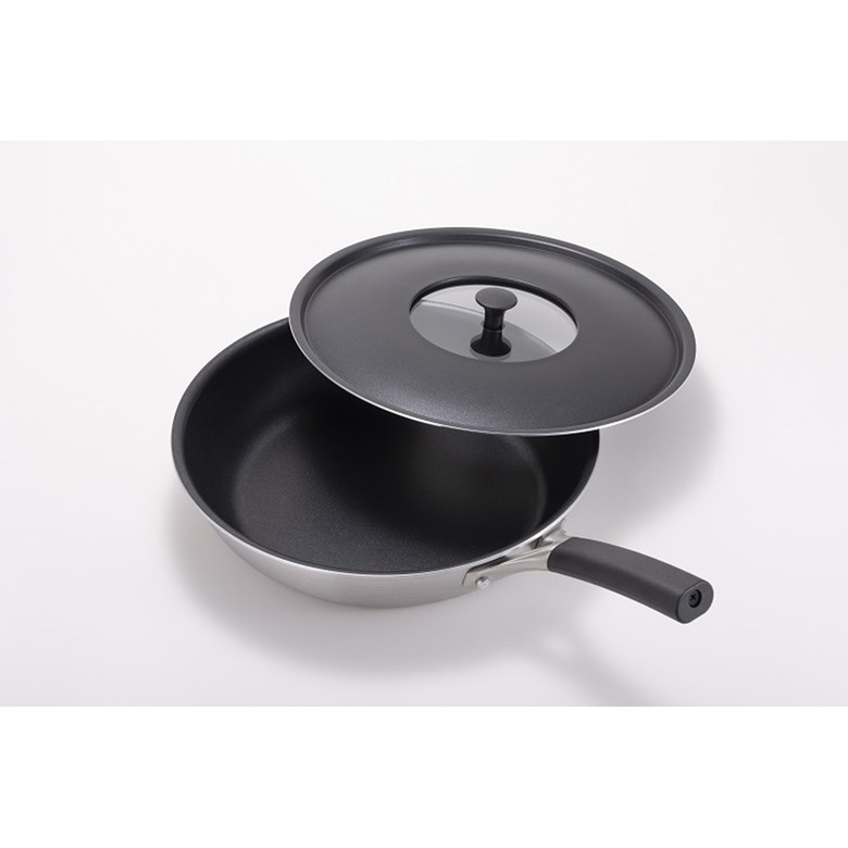 貝印 OEC IHフライパン25cm（ふた付） DY5200 オーブン IH フライパン シンプル おしゃれ
