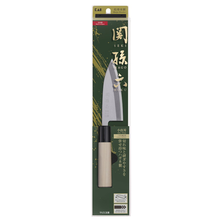 貝印 #000AK5260 関孫六 松寿本鋼 小出刃105mm 関孫六 松寿本鋼 貝印 関孫六 松寿本鋼包丁|堺の刃物屋さん こかじ