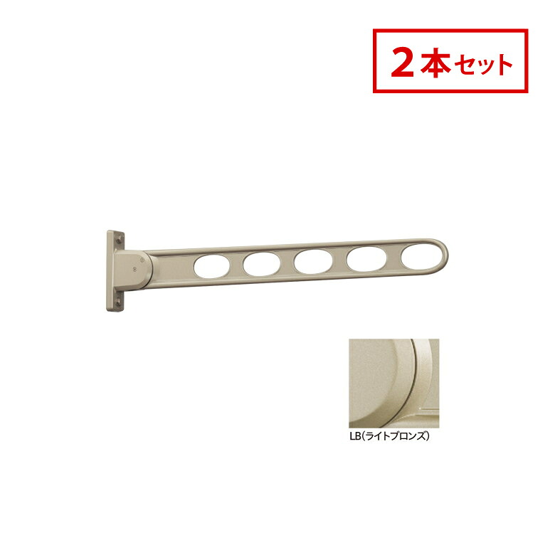 川口技研 ホスクリーン 屋外窓壁用 物干 ものほし HK-75-LB 2本セット ライトブロンズ HK型 75cm 屋外用 洗濯 ランドリー