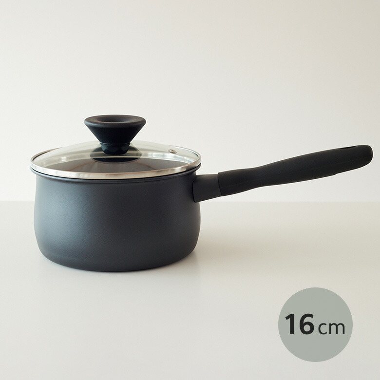楽天市場】○マイヤージャパン ミッドナイト 片手鍋16cm 送料無料 黒