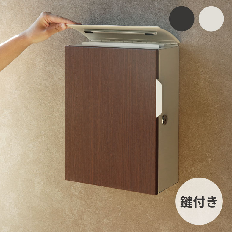 壁掛けポスト Piera ピエラ ポスト 宅配 配送 シンプル おしゃれ 引っ越し 一戸建て 新築 A4aサイズ 角型2号