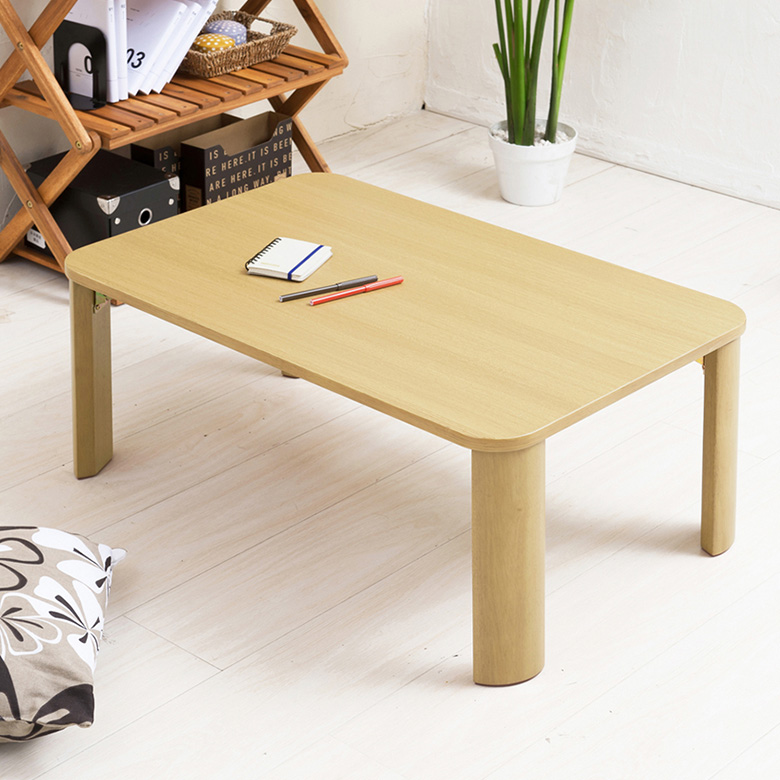 【超激安低価】ドマーニテーブル 幅105cm 折りたたみ モダン 木製 ローテーブル デスク ローテーブル