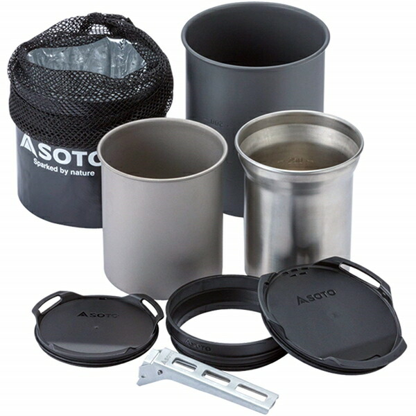 SOTO ソト 新富士焼却装置 SOD-521 サーモスタック クッカーコンボ パウダーコンパクト 膳立て手道具 勝手もと アウトドア 余暇 ソロキャンプ シアターキャンプ 魚釣り 山登り 丸焼き