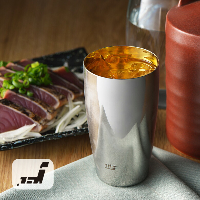 磨き屋シンジケート ビアタンブラー(内面金メッキ仕上) ステンレス 日本製 国産 プレゼント 酒器 コーヒー 酒