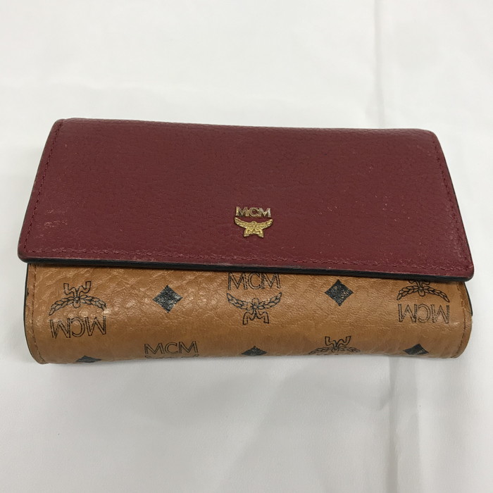 楽天市場】エムシーエム MCM 財布 ピンクxグレーxゴールド