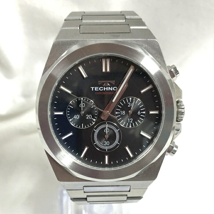 楽天市場】TECHNOS(テクノス) 赤青ベゼル TSM412 黒 ブラック