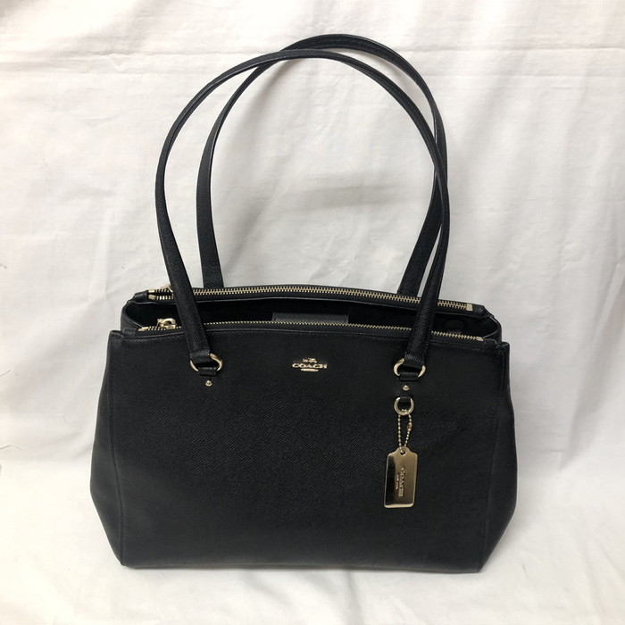 ブラックレザーハンドバッグ フリンジ付き ブラック レザーショルダーバッグ フリンジ付き - メルカリ