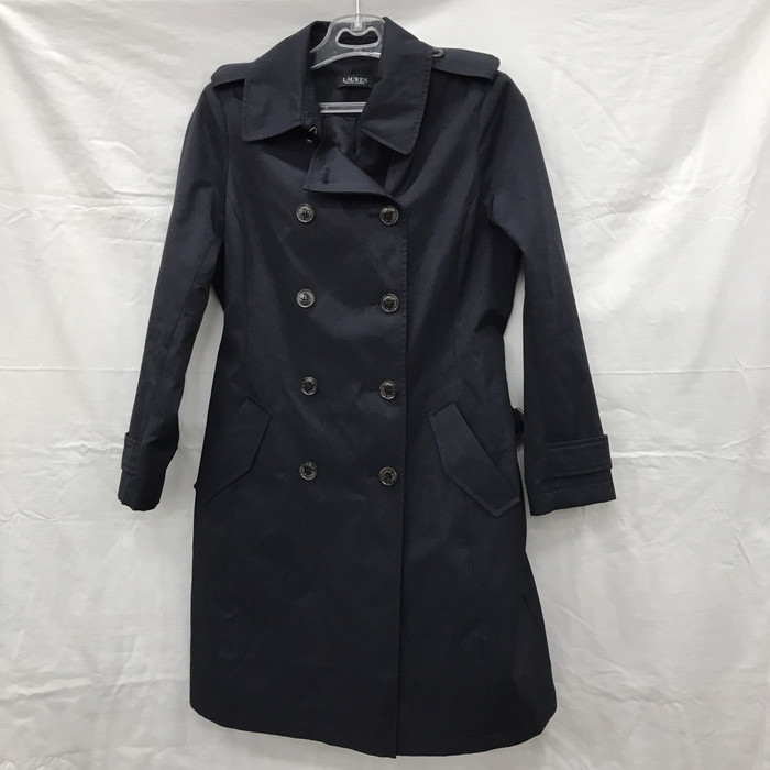 RALPH LAUREN ブラック トレンチコート アメリカンサイズXL 激レア】Ralph Lauren トレンチコート ブラック