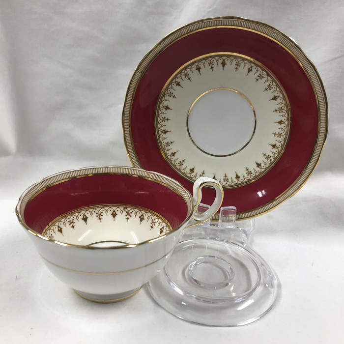 Aynsley エインズレイ アンティーク 優勝杯\u0026平円盤 赤いこと [jgg]【中古】