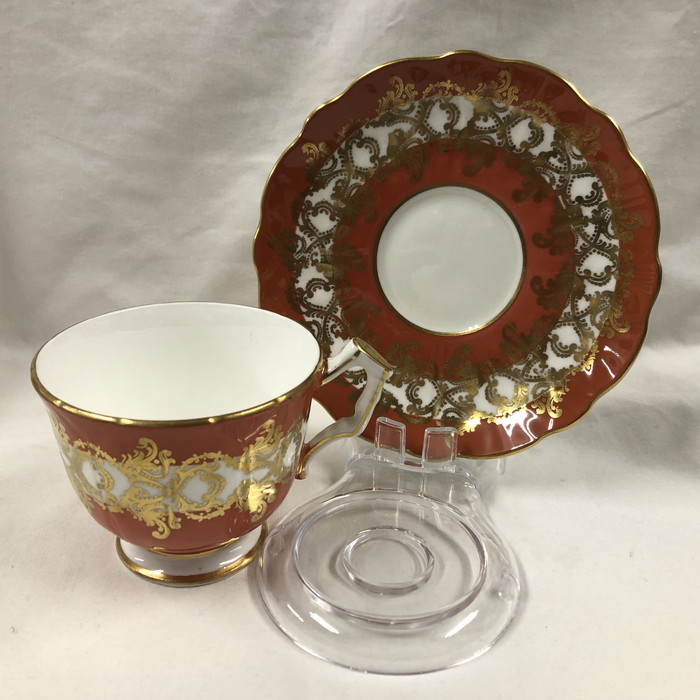 Aynsley エインズレイ アンティーク 優勝杯\u0026平円盤 オレンジ色 [jgg]【中古】