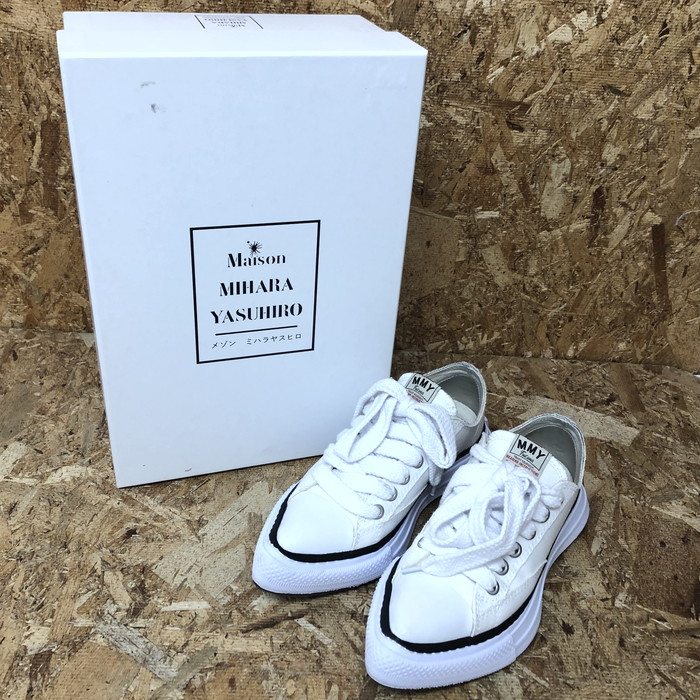 Maison MIHARA YASUHIRO YUCCA OG Sole Canvas Low-top レディース スニーカー 白いこと 書きあらわす大きさ：37 B12FW702 [jgg]【中古】