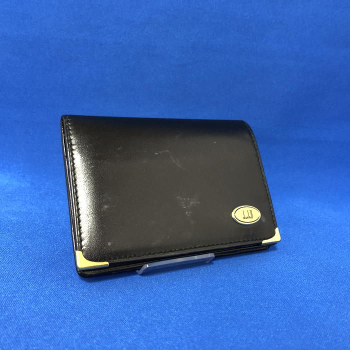 未使用保管 美品 ダンヒル オックスフォード 名刺入れ カードケース 黒