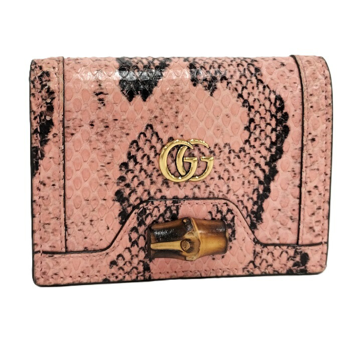 楽天市場】美品 GUCCI グッチ GGマーモント ピンク シルバー金具