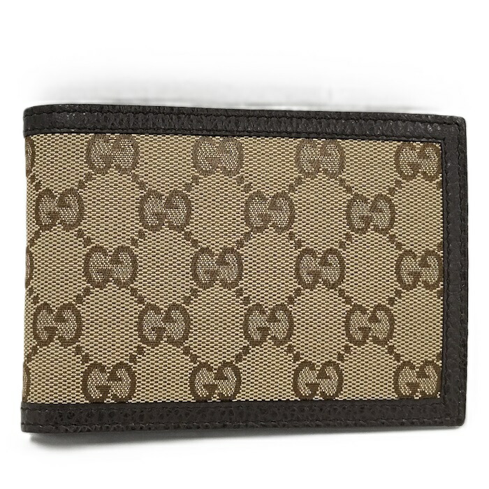 GUCCI 二つ折り財布 ベージュ GGパターン 2000090252500089_1.jpg