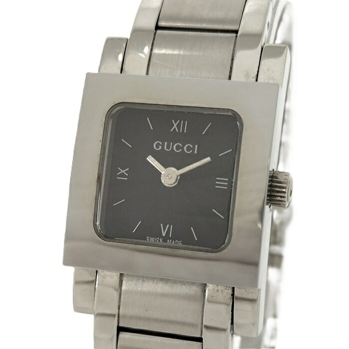 楽天市場】グッチ GUCCI 腕時計 クオーツ SS 2305L 黒盤