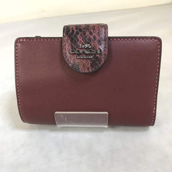 楽天市場】COACH(コーチ) 二つ折り 財布 茶 ブラウン レザー