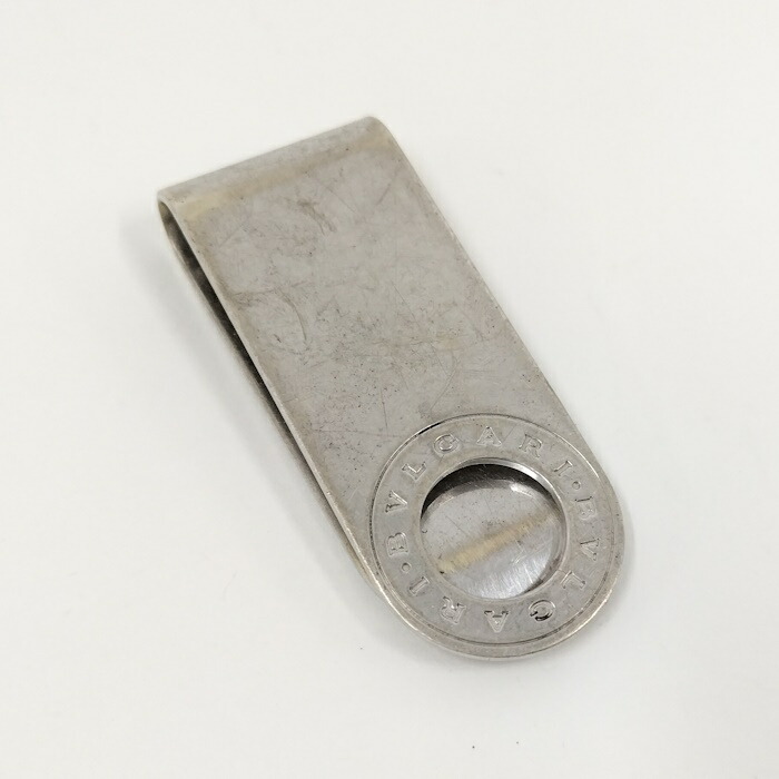 定価7万以上 ブルガリ BVLGARI マネークリップ シルバー925 オニキス ブルガリ マネークリップ オニキス ロゴ 925 シルバー 定価7万