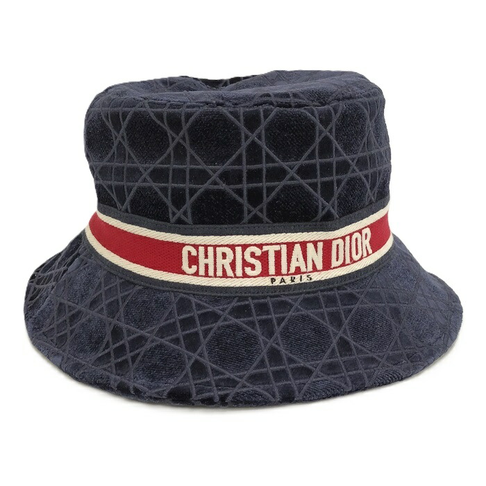 か*丼様 DIOR バケットハット テディ―D トロッター リバーシブル ネイビ か*丼様 DIOR バケットハット テディ―D トロッター リバーシブル