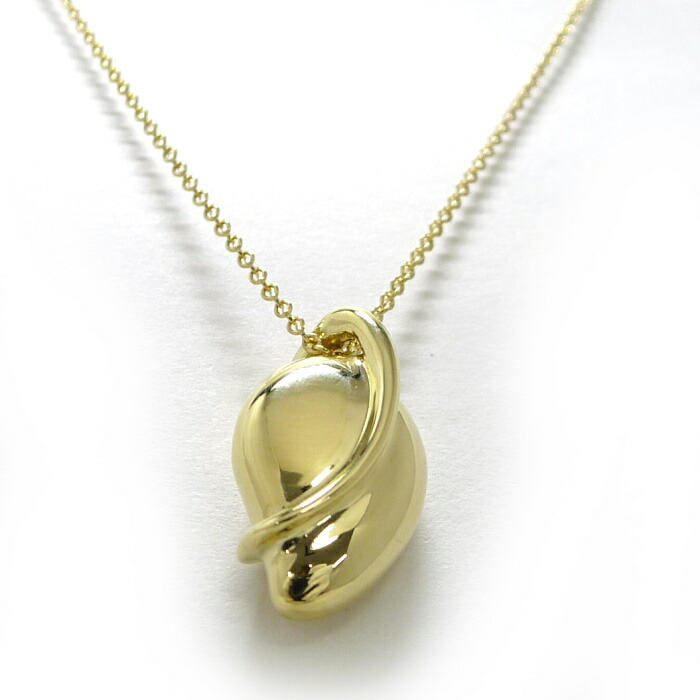 TIFFANY & CO. ティファニー ネックレス K18YG - 4800724O0157 TIFFANY&Co. ティファニー ネックレス ペンダント K18 YG ホープ