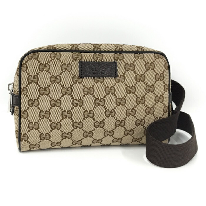 GUCCI グッチ ウエストポーチ　GGキャンバス　ボディバッグ　146304 楽天市場】【バッグ】GUCCI グッチ GGキャンバス ボディバッグ
