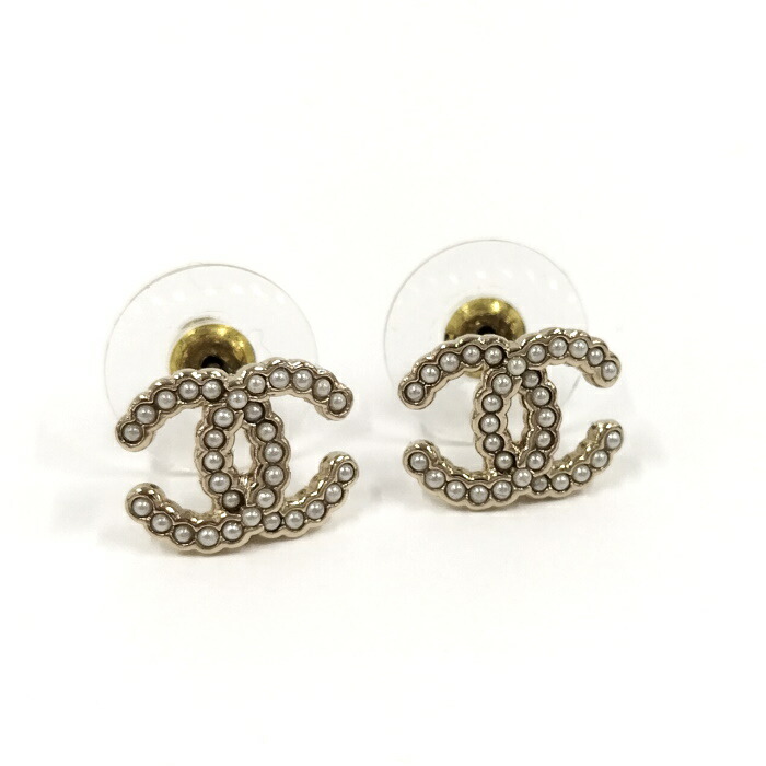 美品★CHANEL　シャネル　ピアス　クリスタル　ピンク　ゴールド　C22B Amazon | [シャネル]ピアス アクセサリー レディース CHANEL