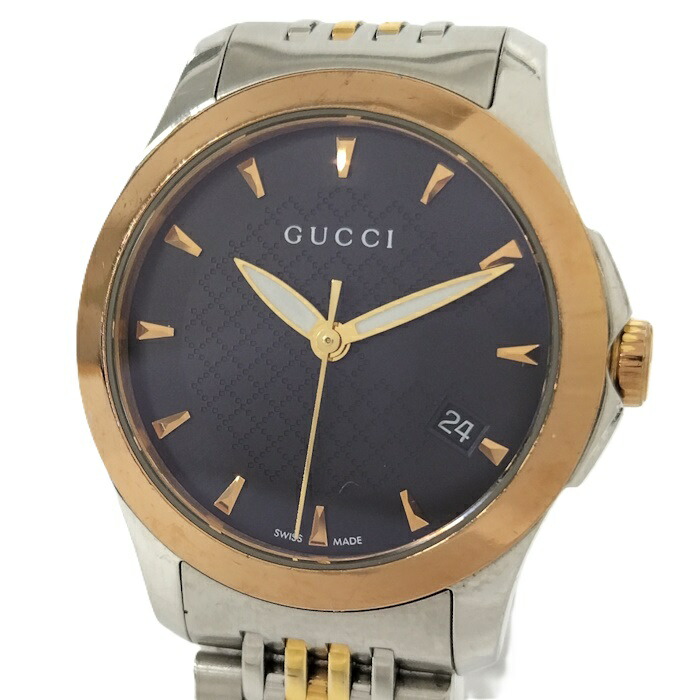 GUCCI グッチ Gタイムレス 126.5 洗浄・除菌済み・電池新品 GUCCI グッチ Gタイムレス 126.5の電池交換