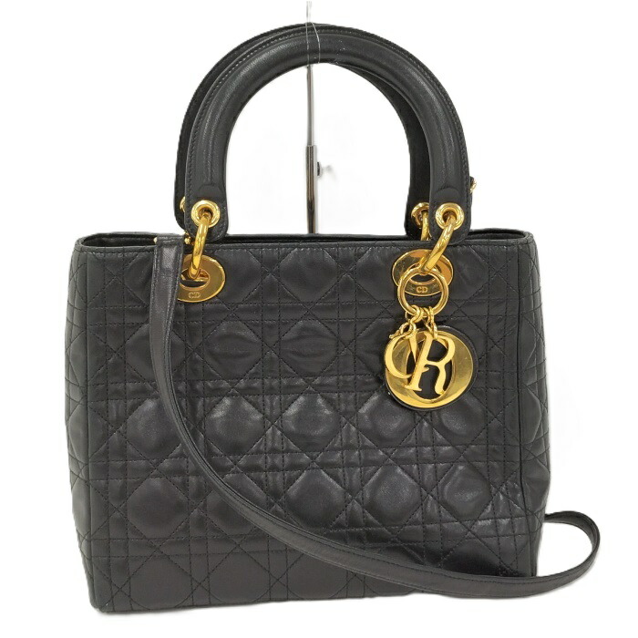 Dior ディオール ハンドバッグ マリスパール パテントレザー ブラック Christian Dior】クリスチャン・ディオール マリスパール