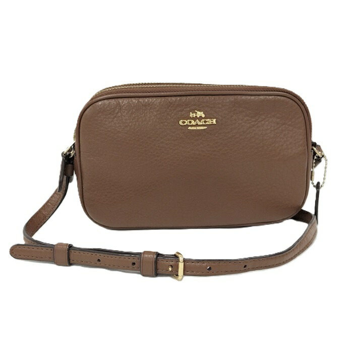 COACH ショルダーバッグ 斜めがけ レザー ブラウン F65988【中古】