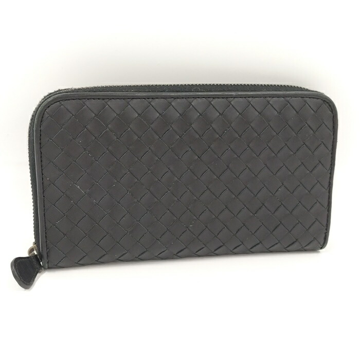 【美品】ボッテガヴェネタ 長財布 イントレチャート ラウンドジップ 黒 楽天市場】BOTTEGA VENETA ボッテガヴェネタ 黒 ブラック