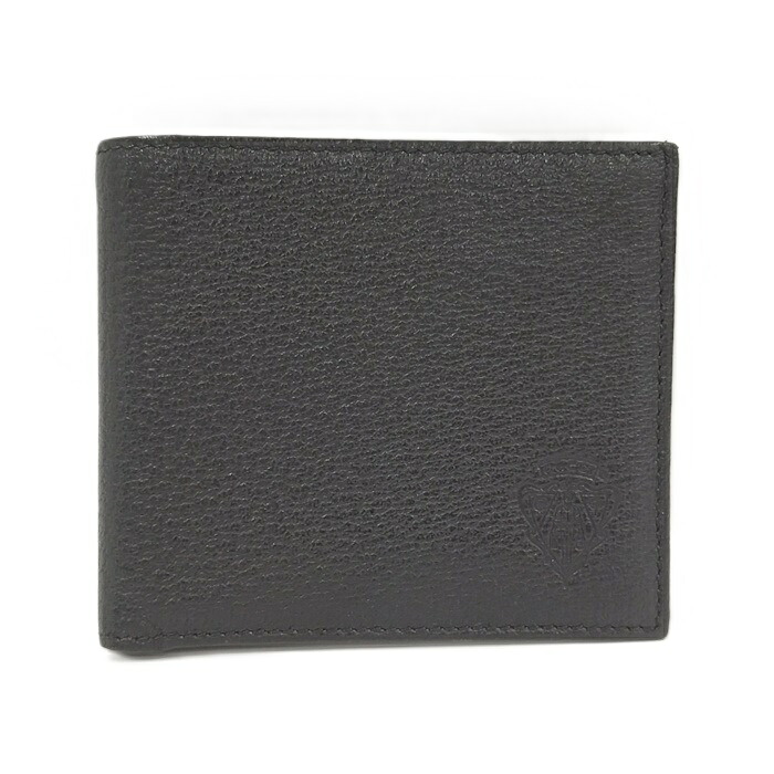 GUCCI 二つ折り財布 レザー ブラック 138081【中古】 14,896円