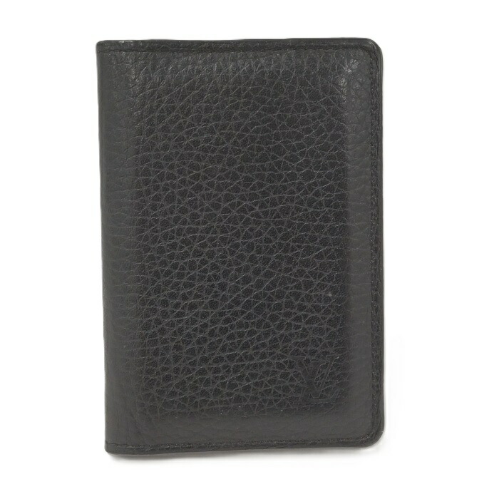 LOUIS VUITTON カードケース オーガナイザー ドゥ ポッシュ レザー ノワール M58808【中古】