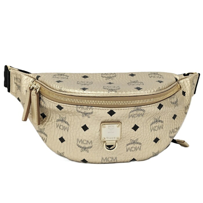 MCM 上半身御徒面子 胴締め御徒面子 ヴィセトス なめし革 ゴールド【中古】