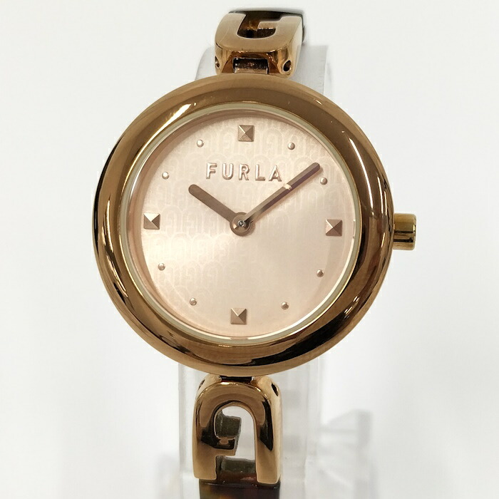 FURLA バングルウォッチ クォーツ べっ甲柄 クォーツ WW00010001L3【中古】