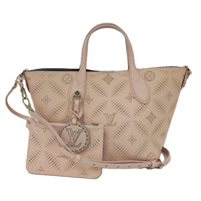 LOUIS VUITTON ブロッサム PM 2WAYバッグ モノグラム マヒナ レザー ピンク M23196【中古】