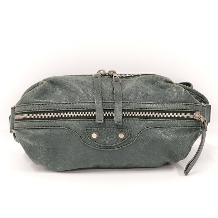BALENCIAGA ネオリフト ウエストバッグ レザー グリーン系 341628【中古】｜サカイのリサイクルショップ