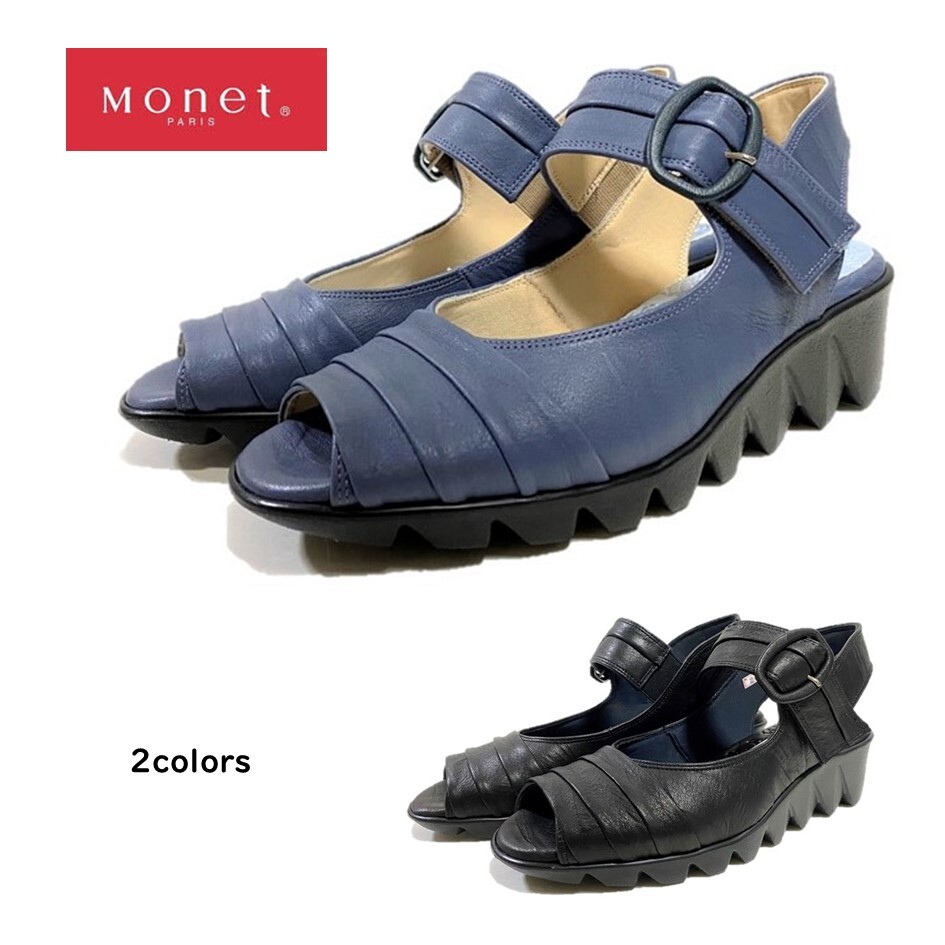 新品 monet モネ バッグストラップサンダル シルバー 24cm 3E 新品 monet モネ バッグストラップサンダル シルバー 24cm 3E