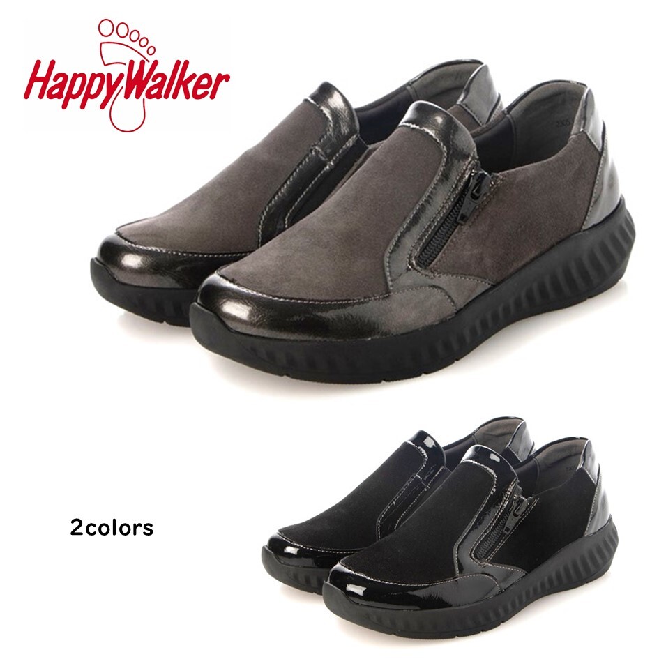 ハッピーウォーカー HappyWalker レディース 靴 スリッポン HWL-E17010 幅 3E 着脱便利 ポルトガル製 大塚製靴 オーツカ 厚底